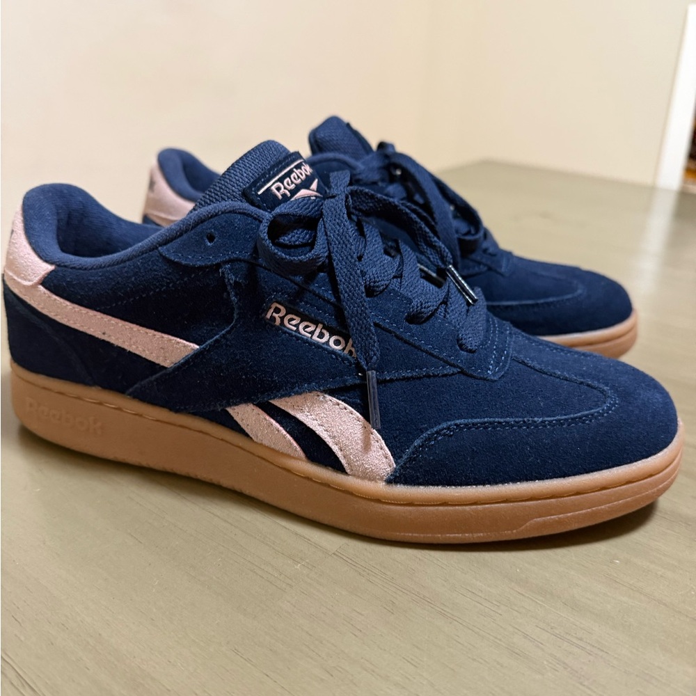 Reebok Classic Navy and Pink Shoes